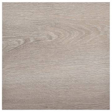 Self-Adhesive PVC Flooring Planks - Taupe - 55 pcs | HipoMarket