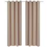 2 pcs Cream Blackout Curtains with Metal Rings 135 x 245 cm Colour cream Size 135 x 245 cm Quantity in Package 2 