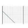 Wire Mesh Fence with Flange Green 1.8x25m | Hipomarket UK