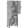 Stylish Highboard Concrete Grey - Durable & Elegant Design