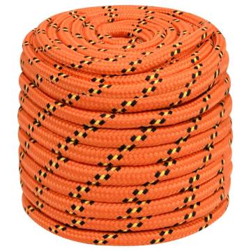 Boat Rope Orange 16mm 100m - Durable Polypropylene