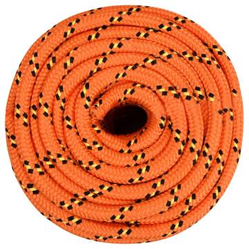 Boat Rope Orange 16mm 100m - Durable Polypropylene