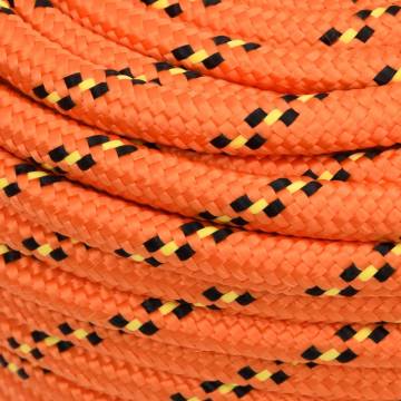 Boat Rope Orange 16mm 100m - Durable Polypropylene