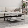 Stylish Grey Sonoma Coffee Table - 80x80 cm | Hipomarket