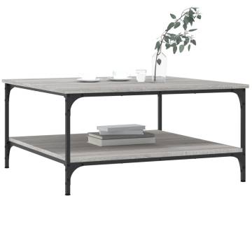 Stylish Grey Sonoma Coffee Table - 80x80 cm | Hipomarket