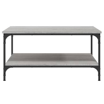 Stylish Grey Sonoma Coffee Table - 80x80 cm | Hipomarket