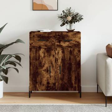 Modern Smoked Oak Sideboard - 69.5x34x90 cm | Hipomarket