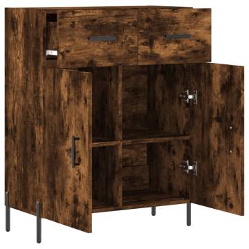 Modern Smoked Oak Sideboard - 69.5x34x90 cm | Hipomarket