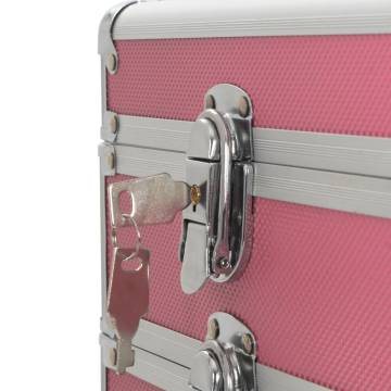 Aluminium Pink Make-up Trolley | Organize Cosmetics with Style