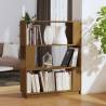 Book Cabinet & Room Divider - Honey Brown Solid Wood 80x25x101cm