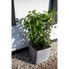 Capi Planter Nature Rib Square 40x40 cm Anthracite - Hipomarket