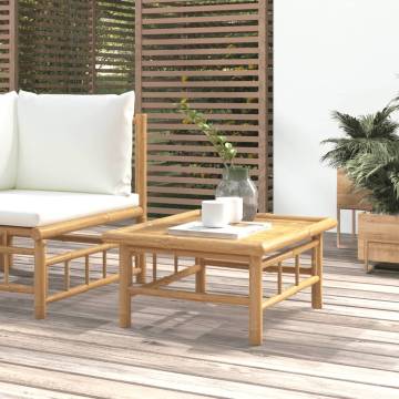 Elegant Bamboo Garden Table - 65x55x30 cm | HipoMarket