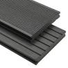 WPC Solid Decking Boards 10 m² 2.2 m Grey - Durable & Stylish