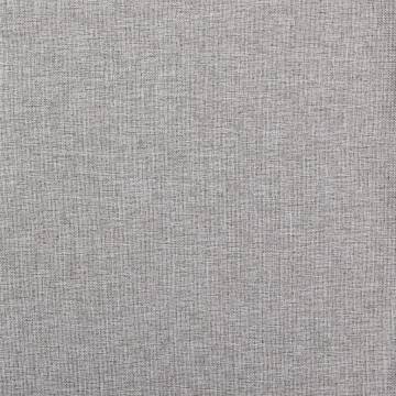 Linen-Look Blackout Curtain with Hooks - Grey 290x245 cm