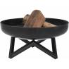 RedFire Pello Black Steel Fire Bowl - Robust & Stylish