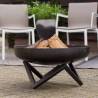 RedFire Pello Black Steel Fire Bowl - Robust & Stylish