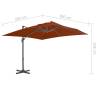 Cantilever Umbrella with Aluminium Pole - Terracotta 300x300 cm