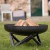 RedFire Pello Black Steel Fire Bowl - Robust & Stylish