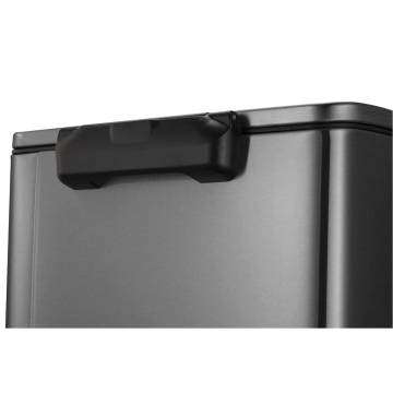 EKO Pedal Bin E-Cube 28+18 L Steel - Stylish & Practical