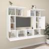 6 Piece White TV Cabinet Set | Stylish Engineered Wood Design