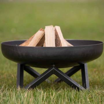 RedFire Pello Black Steel Fire Bowl - Robust & Stylish