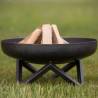 RedFire Pello Black Steel Fire Bowl - Robust & Stylish