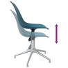 Turquoise Swivel Dining Chairs - Stylish & Modern (2 pcs)