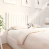 Stylish White Solid Wood Bed Headboard - 155.5x4x100 cm