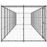 Outdoor Dog Kennel Steel with Roof - 26.62 m² | HipoMarket