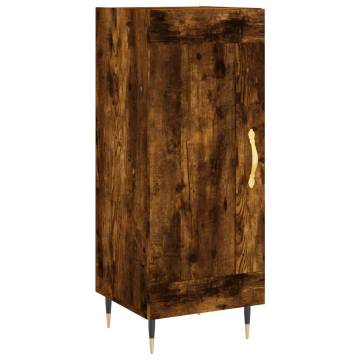 Stylish Highboard in Smoked Oak | 34.5x34x180 cm