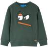 Kids' Sweatshirt Dark Green 104 Size 104 (3-4y) 