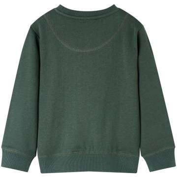 Kids' Dark Green Sweatshirt Size 104 - Fun & Comfy Apparel