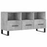 Stylish Concrete Grey TV Cabinet - 102x36x50 cm