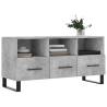 Stylish Concrete Grey TV Cabinet - 102x36x50 cm