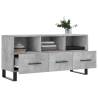 Stylish Concrete Grey TV Cabinet - 102x36x50 cm