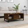 Elegant Brown Oak Coffee Table 90x50 cm - Hipomarket