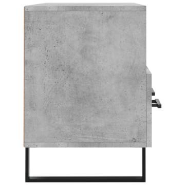 Stylish Concrete Grey TV Cabinet - 102x36x50 cm