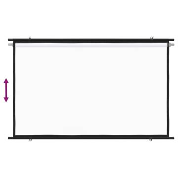 60" 16:9 Projection Screen - Perfect for Home & Office Use