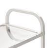 3-Tier Kitchen Trolley - Stainless Steel Serving Cart