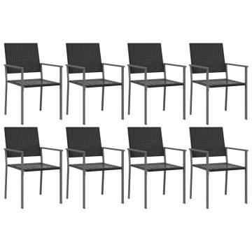 9 Piece Garden Dining Set - Stylish Poly Rattan & Steel