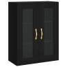 Stylish Highboard Black 69.5x34x180 cm – Durable & Elegant