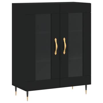 Stylish Highboard Black 69.5x34x180 cm – Durable & Elegant