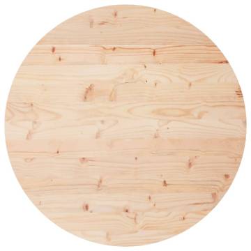 Solid Pine Round Table Top Ø70x3 cm - Durable & Stylish