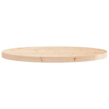 Solid Pine Round Table Top Ø70x3 cm - Durable & Stylish