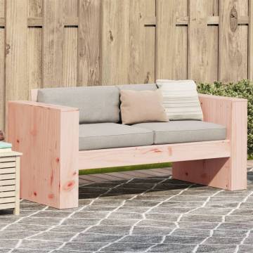 Garden Sofa 2-Seater in Solid Douglas Wood - Hipomarket