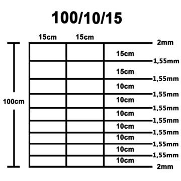 Garden Fence Galvanised Steel 50x1 m - Durable & Versatile