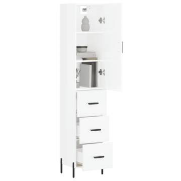 Stylish Highboard High Gloss White - Durable & Elegant Storage