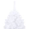 Stunning 240 cm Pre-lit White Christmas Tree with Ball Set