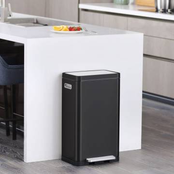 EKO Pedal Bin X-Cube 30 L Black - Stylish Waste Solution