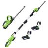 2 Piece Cordless Garden Power Tool Set with Chargers & Batteries